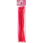 Проволока пушистая Шенил для творчества "deVENTE" 0,6x30 см, 30 шт, цвет розовый, в пластиковом пакете с блистерным подвесом