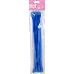 Проволока пушистая Шенил для творчества "deVENTE" 0,9x30 см, 10 шт, цвет голубой, в пластиковом пакете с блистерным подвесом