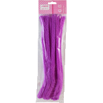 Проволока пушистая Шенил для творчества "deVENTE" 1,5x30 см, 10 шт, цвет фиолетовый, в пластиковом пакете с блистерным подвесом