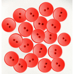 Пуговицы декоративные "deVENTE" деревянные, 10 мм, 20 шт, цвет красный, в пластиковом пакете с блистерным подвесом