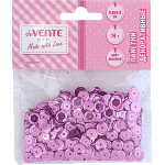 Пайетки декоративные "deVENTE. Metallic" 14 г, размер 8x8 мм, цвет розовый, в пластиковом пакете с блистерным подвесом