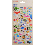 Набор наклеек для творчества объемные "deVENTE. Boys′ world" 11,5x22 см, в пластиковом пакете с блистерным подвесом