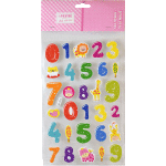 Наклейки объемные "deVENTE. Цифры" из фоамирана, карточка 15x25 см, в пластиковом пакете с блистерным подвесом