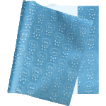 Обложка для дневников и тетрадей "deVENTE. Clouds" 355x213 мм, ПВХ 300 мкм, прозрачная с рисунком, в пластиковом пакете
