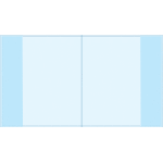 Обложка для дневников и тетрадей "deVENTE" 355x213 мм, ПВХ 120 мкм, прозрачная, индивидуальная маркировка
