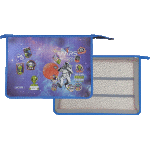 Папка для тетрадей, ИЗО и технологии "deVENTE. Mars Mission" A4 (33,7x24,3x8 см) с текстильным расширением 8 см, на молнии сверху, картон с покрытием из фольги с конгревным тиснением, пластик 500 мкм