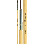 Кисть живописная "Attomex" пони № 04 круглая, деревянная ручка, индивидуальная маркировка
