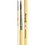 Кисть живописная "Attomex" колонок № 02 круглая, деревянная ручка, индивидуальная маркировка