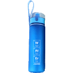 Бутылочка "deVENTE. Water" 560 мл, 22,9x6,5x6,5 см, пластиковая, с диффузором, с текстильной петлей, синяя