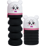 Пенал "deVENTE. 100% Cute. Panda" 20x6,5x6,5 см, фигурный, силиконовый, на молнии, увеличивающийся, в пластиковой коробке с европодвесом, черно-белый