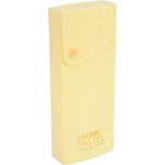 Пенал "deVENTE. Pastel" 20x7,4x2,7 см, прямоугольный, выдвижной, на кнопке, пластик 650 мкм, фактура "песок" непрозрачный канареечный, в пластиковом пакете