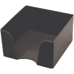 Пластиковый бокс для бумажного блока "Attomex" 9x9x9 см, черный