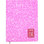 Дневник "deVENTE. Glitter. Pink" универсальный блок, офсет 1 краска, белая бумага 80 г/м2, твердая обложка из искусственной кожи с блёстками, аппликация, тиснение фольгой, 1 ляссе