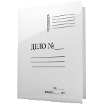 Папка Дело "deVENTE" A4 картонная мелованная белая (280 г/м²)