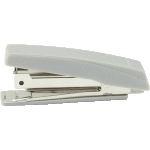 Степлер "Attomex" № 10 усиленный (мощность 18 листов, глубина скрепления 50 мм) пластиковый, в картонной коробке, со встроенным металлическим антистеплером, серый