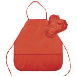 Фартук "deVENTE" 45x54 см (M) водоотталкивающая ткань, 3 кармана, в комплекте с нарукавниками, однотонный красный